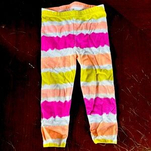 Garanimals size 18 mo multicolor striped leggings